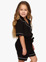 Pijama Modal Infantil Negro